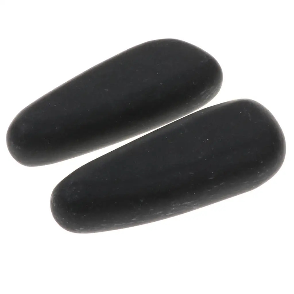 2pcs Massage Stones Natural Lava Basalt Heated Warmer Stone Body Heating Smooth Massage Stones for Spa Massage 260316