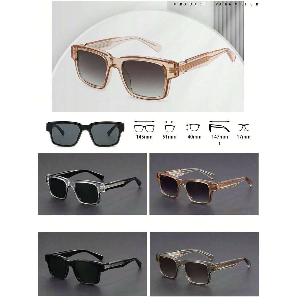 Fashion Square Frame Quality Brand Acetate Sunglasses Men polarized men Glasses Women Outdoor Driving Eyewea 26Y0330