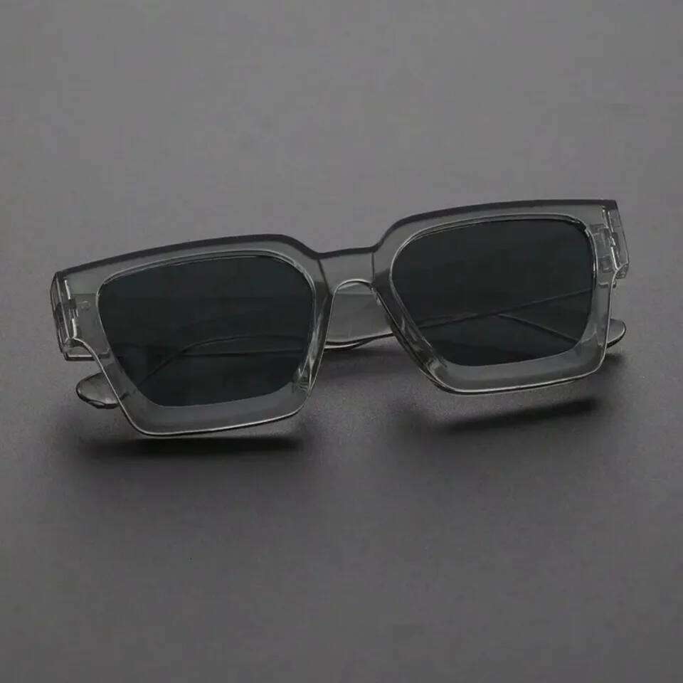 Unisex Plastic Fashion Square Frame Sunglasses For Street Photography And Beach Trips Driving Accessories 26Y0330