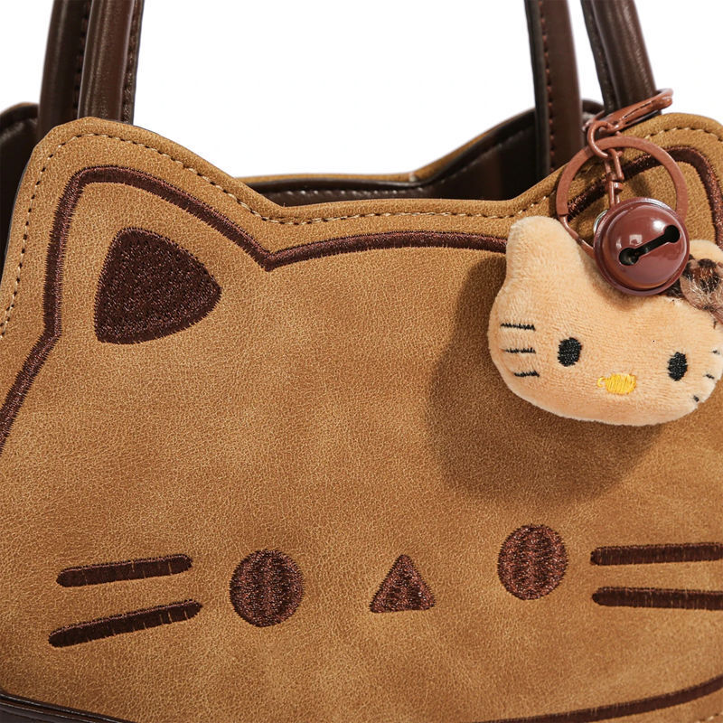 Cute Kitten Handbag for Women 2025 New Trendy Autumn Winter Fashion Cartoon Quirky Single Shoulder Crossbody Bag