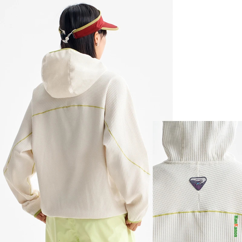 Quick - Dry Breathable Waffle Knit Hooded Sweatshirt for SpringSummer Outdoor Sports Unisex Hoodie 260327