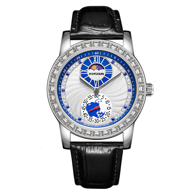 Watches Men Designer Moissanite Fashion Stainless Steel Watch Band Modern Diamond Running Reloj Hombre Homme Montre De Luxe