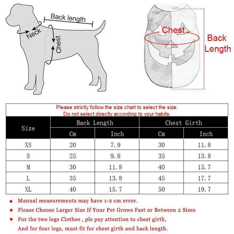 Halloween Dog Clothes for Small Medium Dogs Cats Autumn Winter Party Dressed Up Puppy Print Sleeveless Vest Chihuahua Clothing