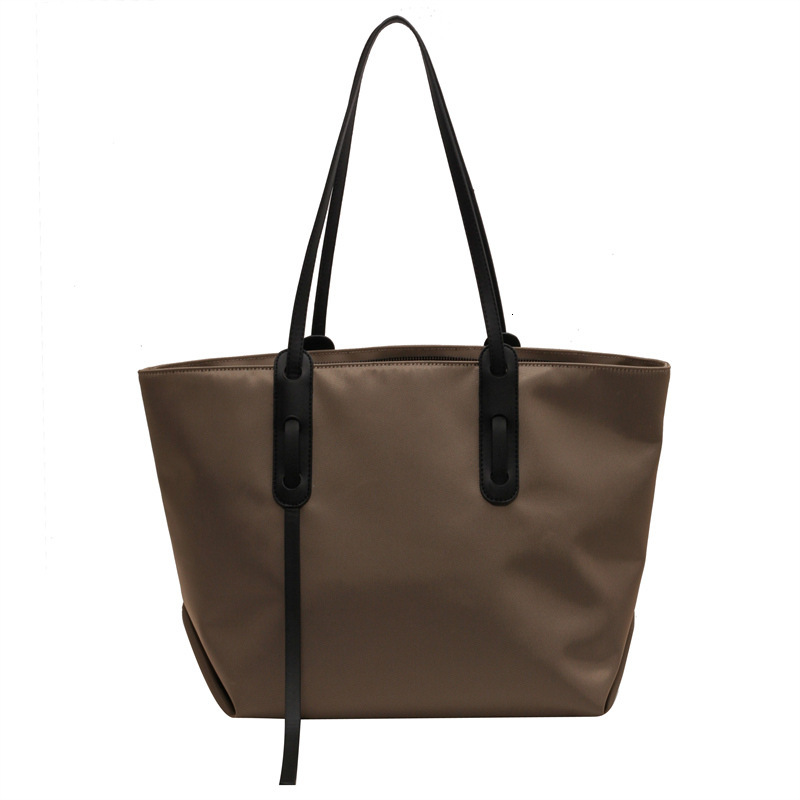 Free Shipping High Value Large Capacity Leather Tote Bag for Women Soft Shoulder Bag Casual Daily Handbag