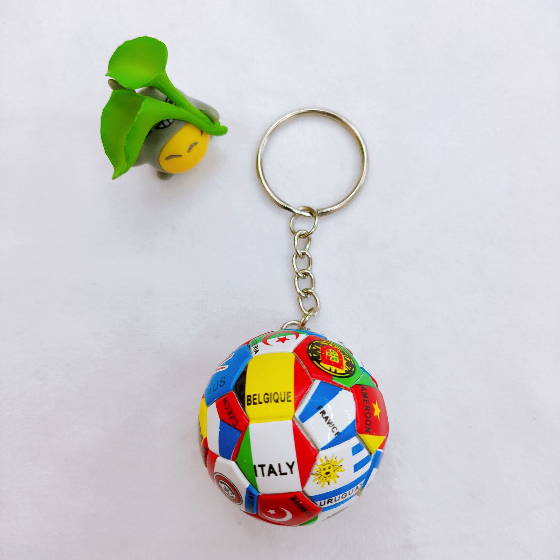 2026 World Cup Soccer Fan Souvenir Keychain, International Flags National Team Flag Pendant, Small Gift Bag Charm Bulk