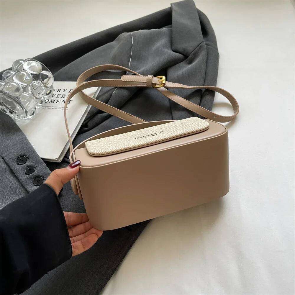 Simple Fashion Mini Square Women Crossbody Bags Luxury Purses And Handbags Box Shape Pure Color Shoulder Satchels QIBALIANGPIN