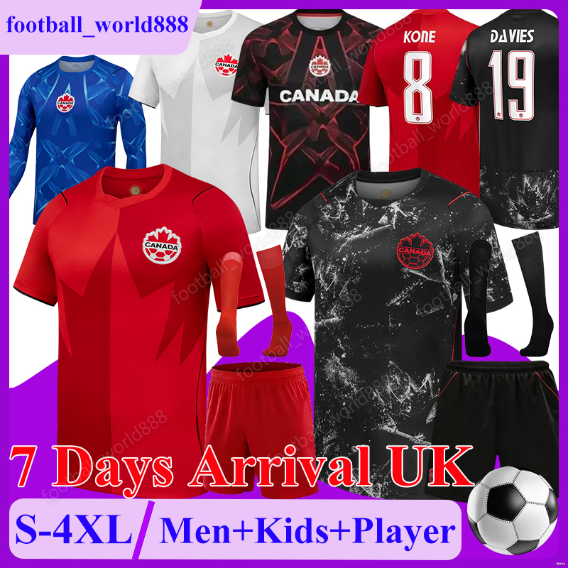 4XL Canada 2026 World Cup Soccer Jerseys DAVIES MARCELO RUSSELL-ROWE 26 27 football shirts MARCELO ELLOUMI OSORIO BADWAL PANTEMIS football kit Men Kids Kit Socks Set