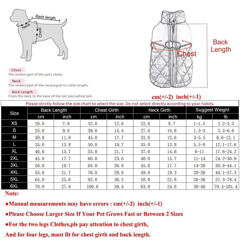 Windproof Pet Dog Clothes For Small Big Dogs Cats Winter Warm Vest Jacket Reflective Puppy Coat Bulldog Labrador Outfits