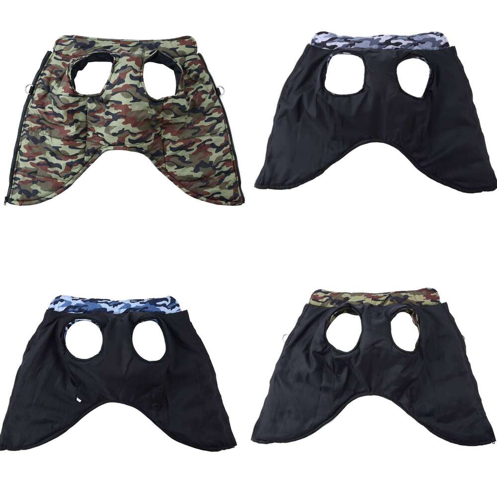 Windproof Pet Dog Clothes For Small Medium Big Dogs Cats Winter Puppy Camouflage Print Warm Apparel Golden Retriever Costumes