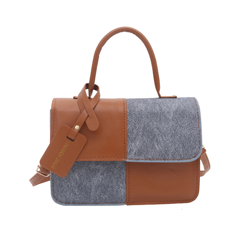 Free Shipping High Value Niche Design Patchwork Color-Block Small Square for Women 2025 New Textured Simple Crossbody Fashion Shoulder Bag