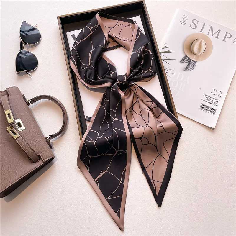 Luxury Brand Horse Printed Scarf Elegant Slender Thin Silky Scarf Wens Casual Decorative Neck Scarf X260328