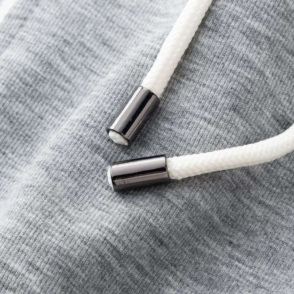 European fashion hooded zip-up short-sleeve T-shirt luxury new style loose trendy brand triangle logo versatile half-sleeve top