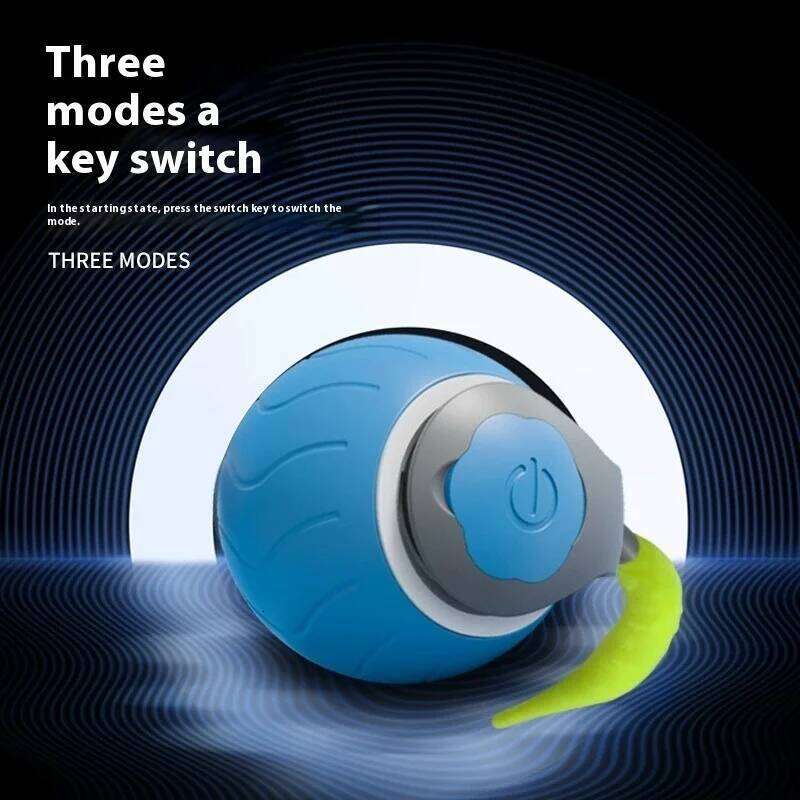 Interactive Toys Automatic Rolling Ball Faux Tail Rechargeable Smart Pet Electric Toy Dog Cat Training Imitate Mouse