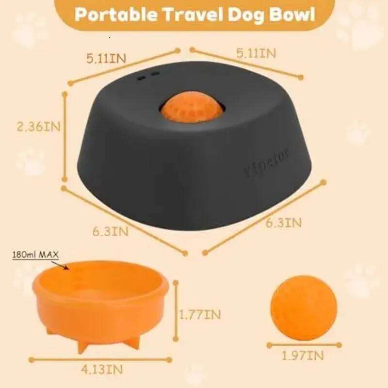 Anti-Choking Slow Feeder Dog Bowl Non-Slip 3/4 Cup - Lick Toy for Liquid Treats Bone Broth Yogurt 26W0330