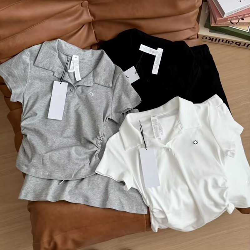 Women's Yoga with Shorts Gym Running Casual Sportswear Set Minimalist Polo Shirt and Modest Skirt (2-Piece Set)