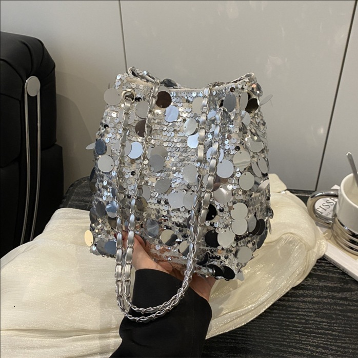 Free Shipping High Value Sequin Evening Bag for Women Shiny Mini Crossbody Bag Sparkly Clutch Purse