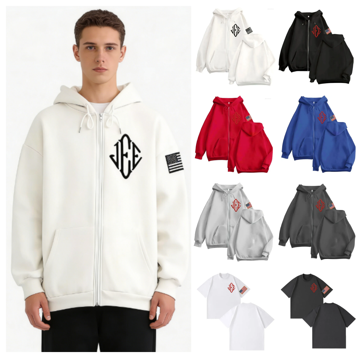 Men's Hoodies Jeffrey Epstein Print Zipper Men Women Fashion Zip Up Hooded Sweatshirts Long Sleeve Pullovers Jackets Hip-hop Rock Youth