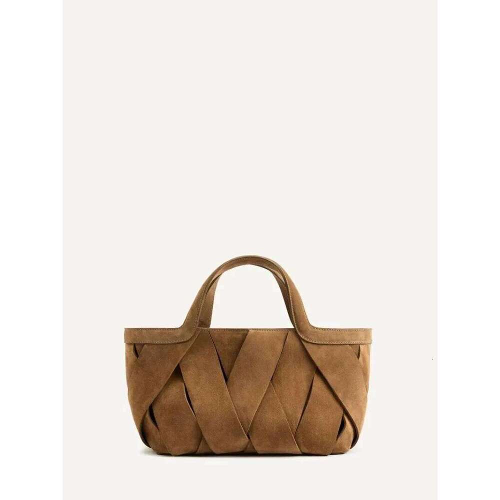 Luxury Faux Suede Weave Solid Shoulder Bags High Quality Simple Versatile Fashion New Style Handbags For Women Hot TIANOUDAISHU