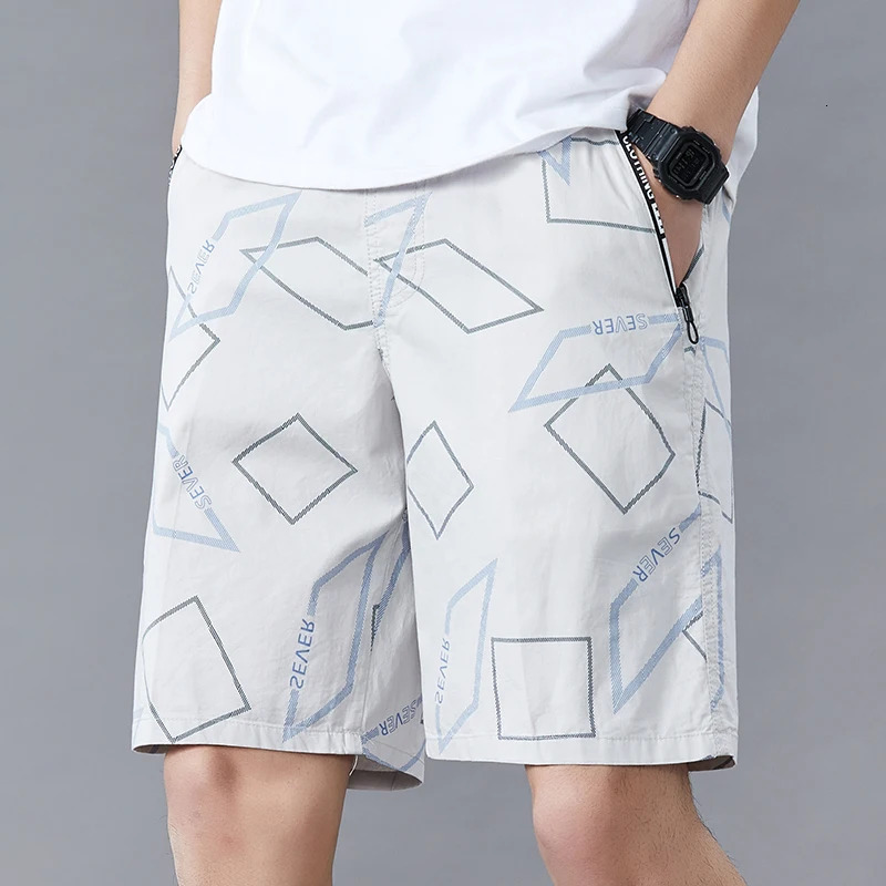 Big Mens Summer Shorts Cotton Knee Pants Golf Plaid Fashion Zipper Pocket Y2K Swim Beach Relaxed Fit Jogger Shorts 260327