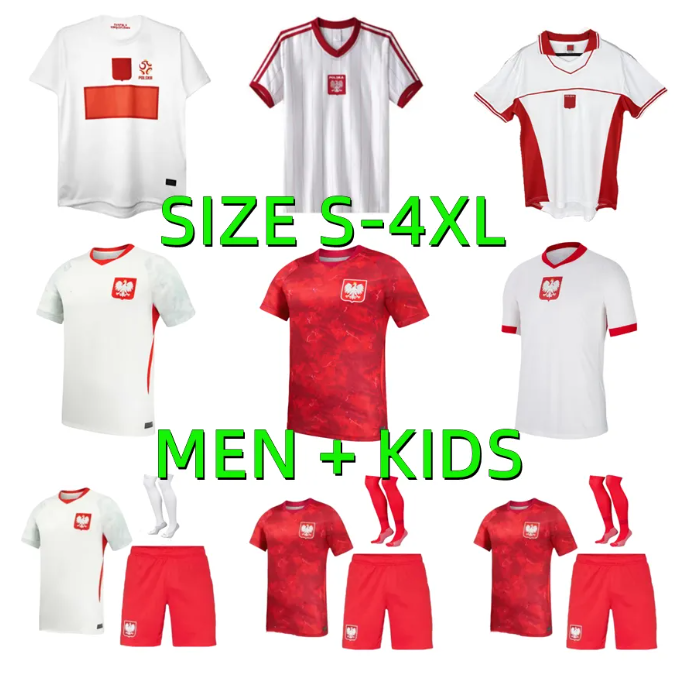 2026 2027 poland LEWANDOWSKI Soccer Jerseys 24 25 26 27 Polonia BEDNAREK CASH ZIELINSKI SZYMANSKI KIWIOR Polish 1982 1997 2012 retro football Shirt uniform