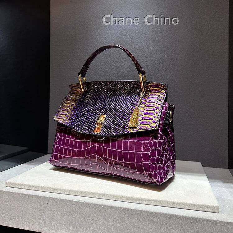 Designer Brand New High Quality Leather Handbags For Women Fashion Trend Crocodile Print Crossbody Bag Hot Sale