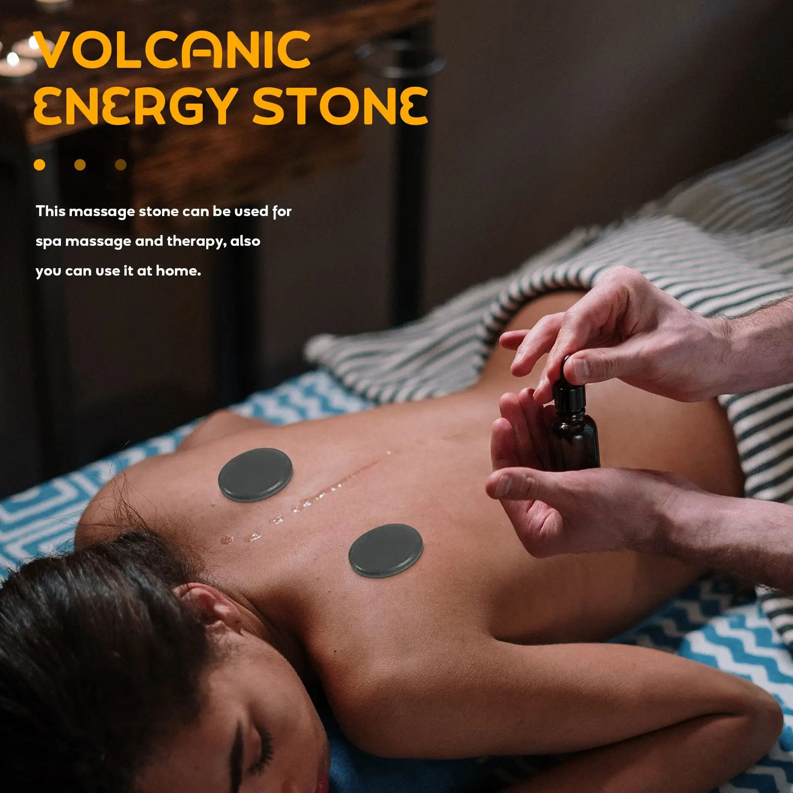 6pcs Lava Energy Massage Stone Relieve Stress Back SPA tool Volcano Stone Massager Body Relax accessory 260316