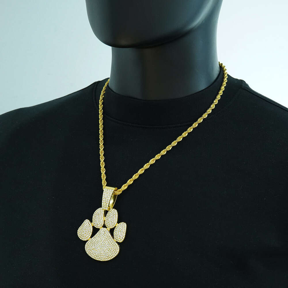 Niche New Pendant Street Hip-Hop Full Diamond Personalized Symbol Money Bag Cuban Necklace Custom Made By Manufacturer