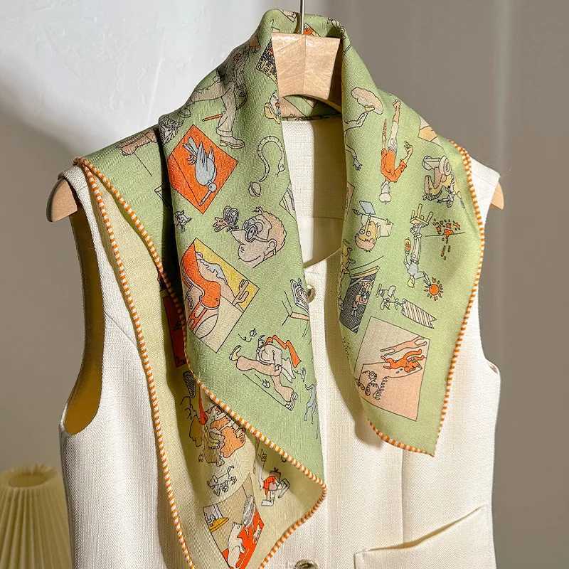 70 wool 30 Real Silk Scarf for Wen Shawls Wraps Foard high quality Scarves Pashmina Fem Hijab Bandana bufanda Poncho X260328