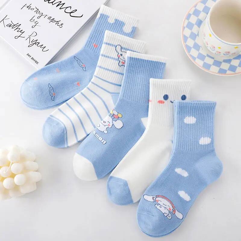 Designer New Sanrio Cartoon Cinnamoroll Socks Cute Men And Women Middle-Aged Children Mid-Tube Socks Versatile Students Autumn And Winter