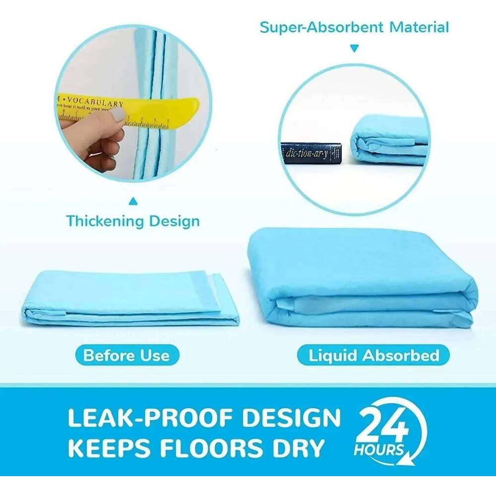 Super Absorbent Diaper Thick Pee Pads Quickdry Disposable Urine Nappy Mat For Cats Dog Diapers Deodorant Pet Supplies