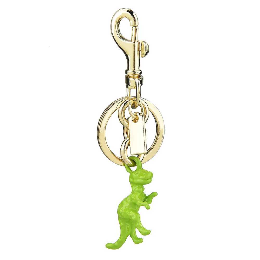 3D Cute and Fun Green Dinosaur Car Keychain Bag Personalized Hanging Decoration Gift Accessories Z260330