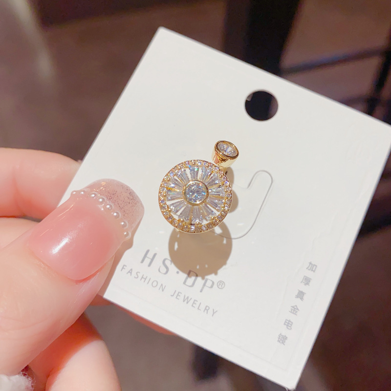 Celebrity Rotating Index Finger Rotatable For Women Niche Personality Fashion Light Luxury Open Ring