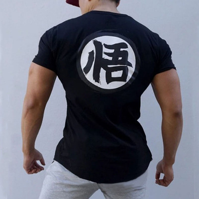 Factory Direct Men's Short Sleeve T-Shirt Dragon Ball Goku Super Saiyan Printed T-Shirt Men's Cotton Casual Versatile