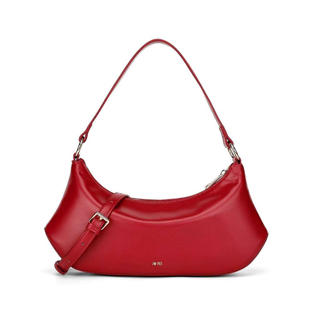 JW PEI Women Shoulder New Niche High End Feeling Simple Soft Leather Fashion Light Luxury Handheld Armpit Bag Liksusie