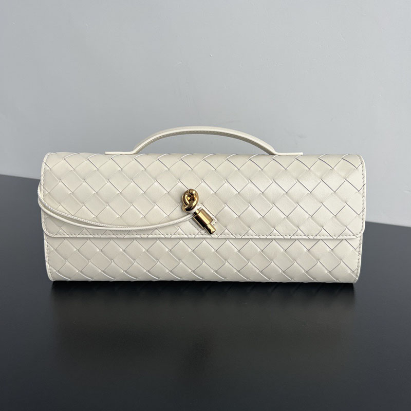 12a Designer Clutch Andiamo Woman Dinner Top Quality Genuine Leather Handbag Classic Party Casual Intrecciato Pouch Fashion Shopping Tote Bag