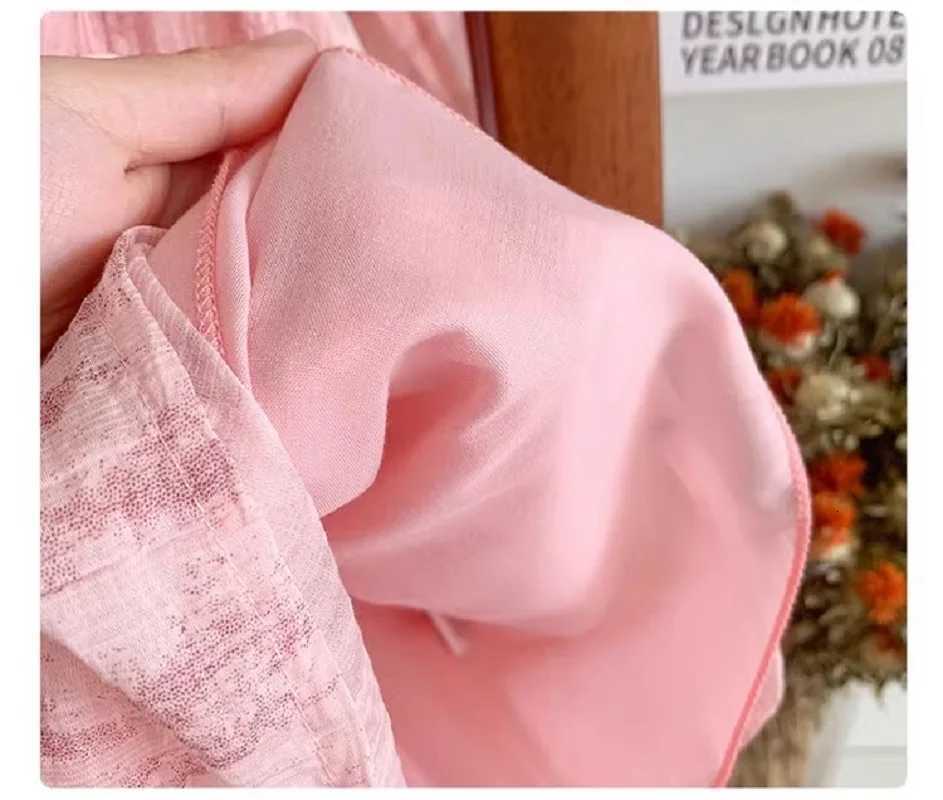 Summer New Style Girls Korean-Style Sweet Princess Dress Pink Little Girls Bow-Knot Patchwork Beautiful Sleeveless DressT260330