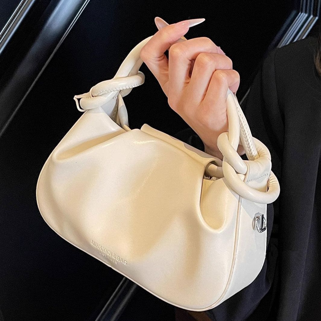High-end Super Popular Niche for Women 2025 New Summer Versatile Crossbody Fashion Handbag Pleated Small Tote Bag