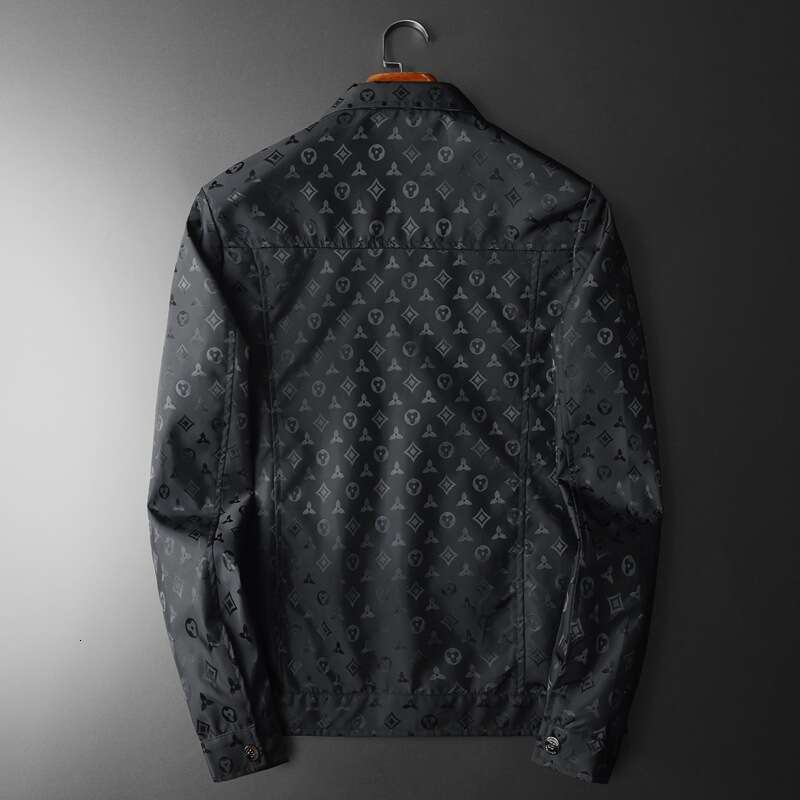 European Collection 2025 New Printed Turn-Down Collar Casual Jacket Jk9033 Spring And Autumn Coat Men's Clothing Asia Size