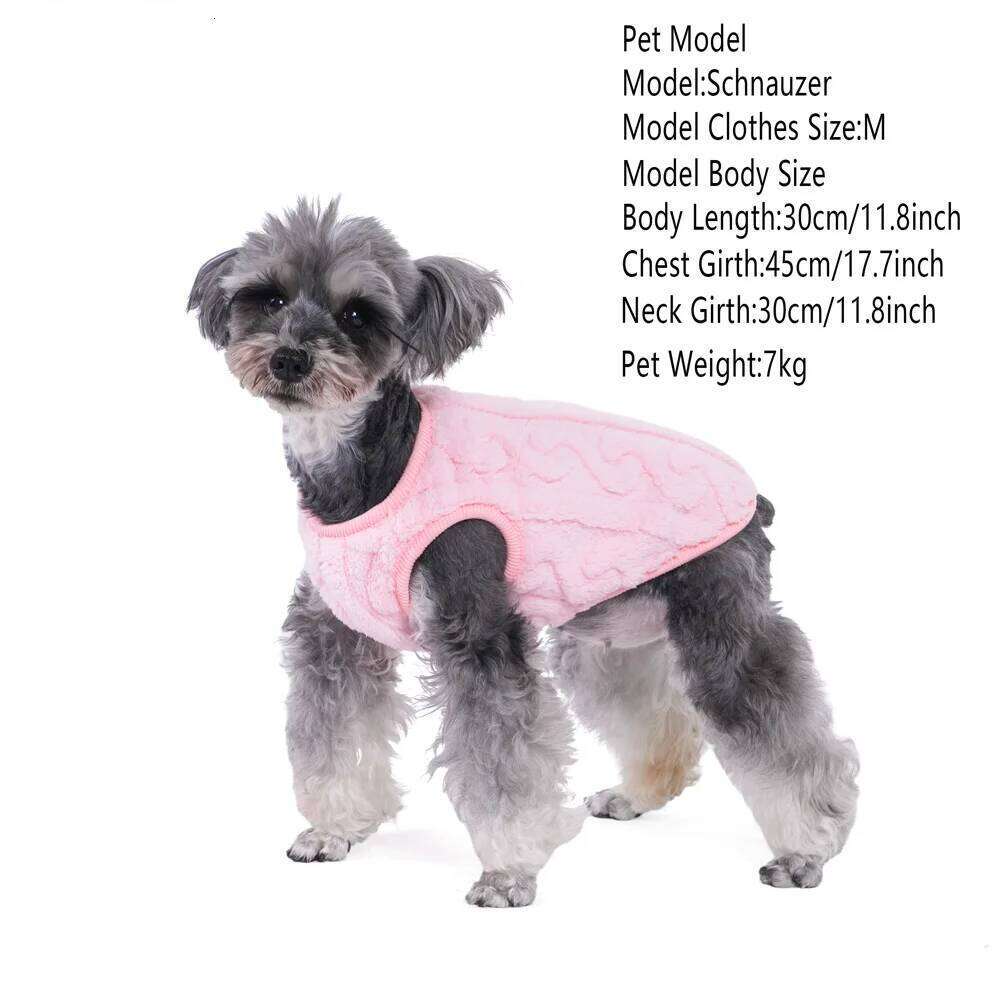 Pet Dog Cozy Clothing Sweet Soft Winter Windproof Fleece Clothes Vest for Small Medium Dogs Cats Sweater Chihuahua Pug Costumes