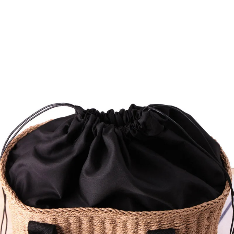 Trendy Straw Women Tote Bag er Rattan Woven Handbags Handmade Travel Shopper Shoulder Bag Casual Beach Bag 260316
