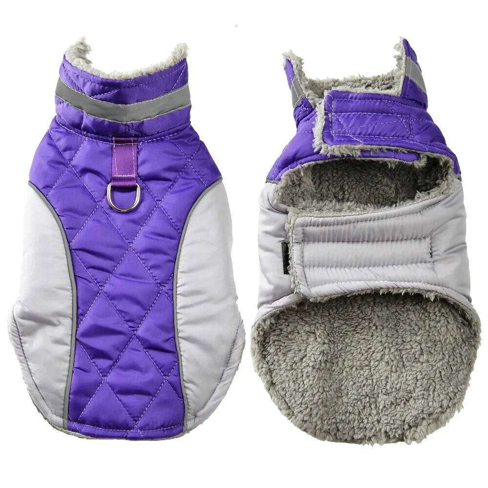 Pet Dog Jacket For Small Big Dogs Cat Winter Warm Fleece Clothes Reflective Waterproof Puppy Vest Coat Labrador Bulldog Clothing