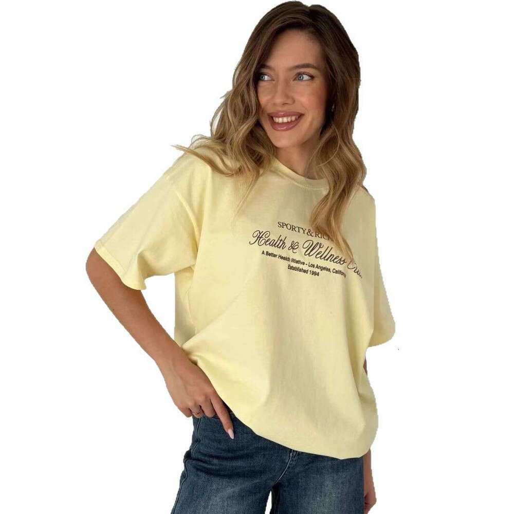Summer New Casual Versatile Elegant Cotton Short Sleeve T Shirt Lazy Style Fun Commuter Top Ins