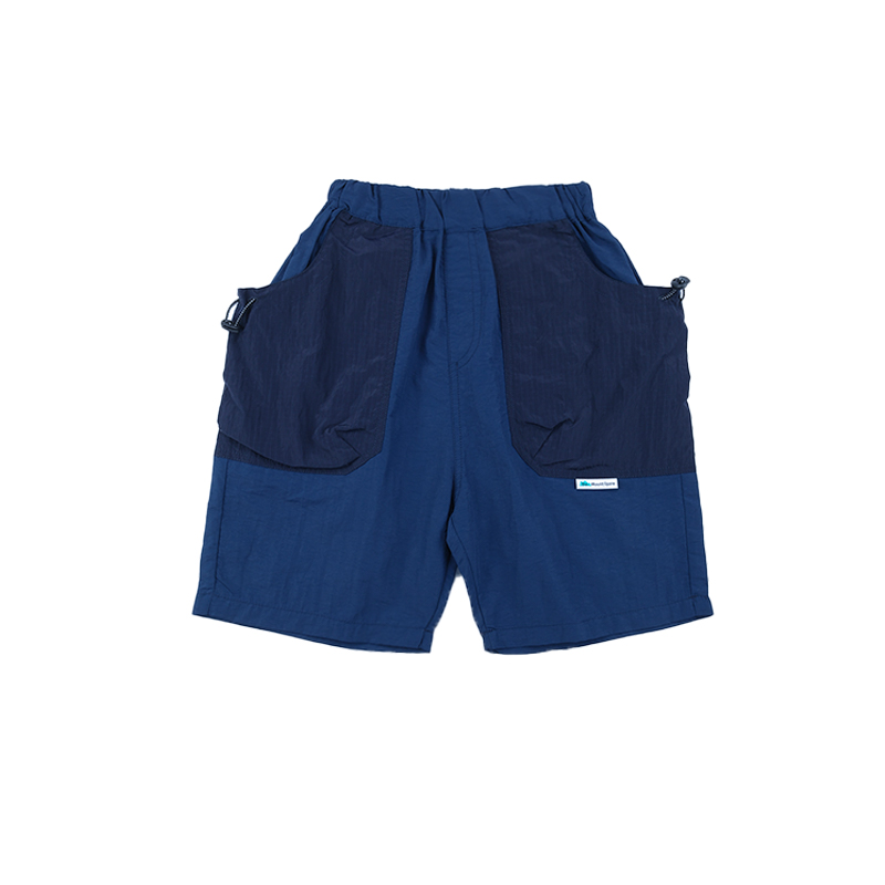 Shorts Kids Mountain Style Color Block Pocket Quick Dry Shorts Casual Elastic Waist Cargo Shorts 26DX3209