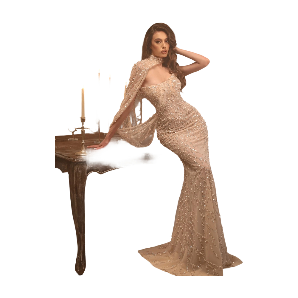 Exquisite Prom Dress Boat Neck Bridal Dresses Sexy Crystal Sequins Lace Evening Dress Floor Length Party Gown Size Customized vestido de novia