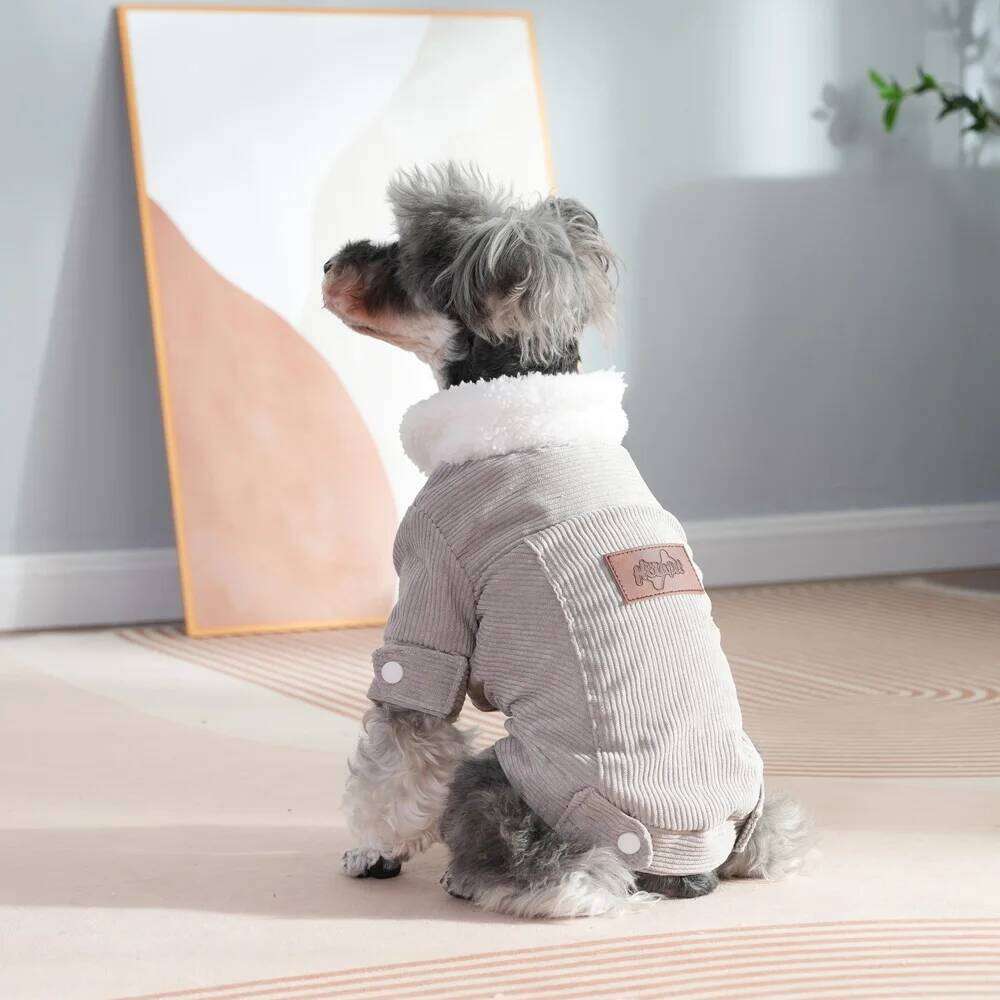 Pet Jacket For Small Medium Dogs Windproof Winter Warm Outfits Soft Fleece Dog Coat Cat Clothing Schnauzer Pug Costumes