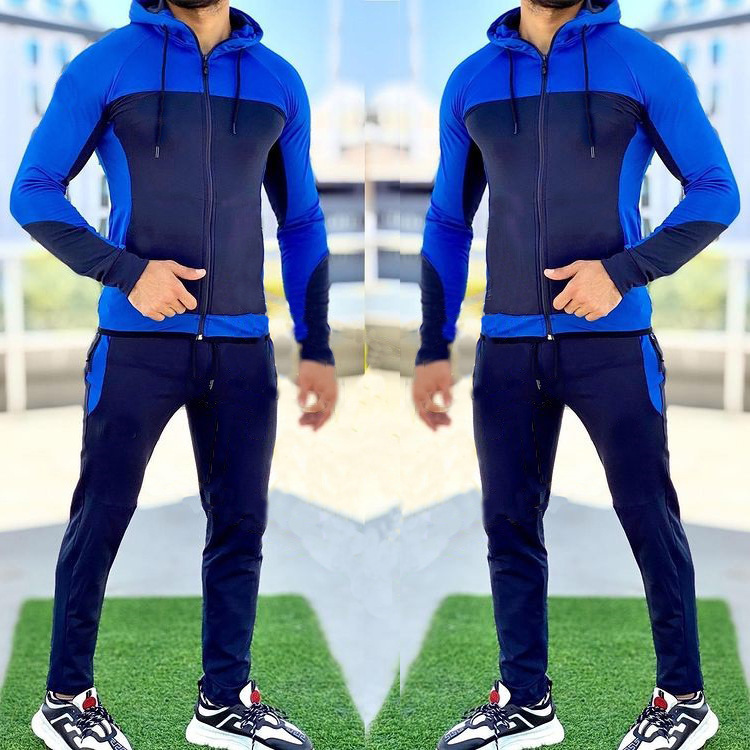 Amazon WISH cross-border e-commerce autumn men's fashion brand hooded sports sweatshirt set, casual and versatile