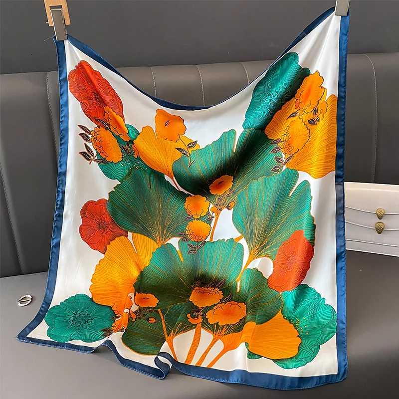 Design Square Scarves Wen Cashew nut flower Luxury scarf Popar Style 70X70CM Beach Kerchief The Four Seasons Silk Hijab X260328