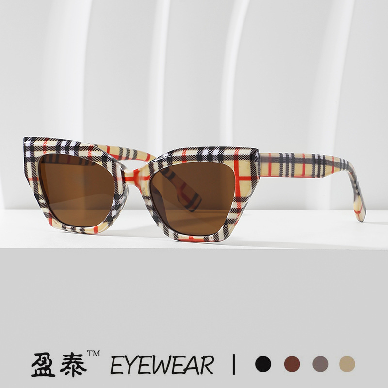 Luxury Brand Designer Sunglasses Fashionable New B-Brand Cat-Eye Small-Frame Avant-Garde European And American Light Luxury Sunglasses, Popular On Ins