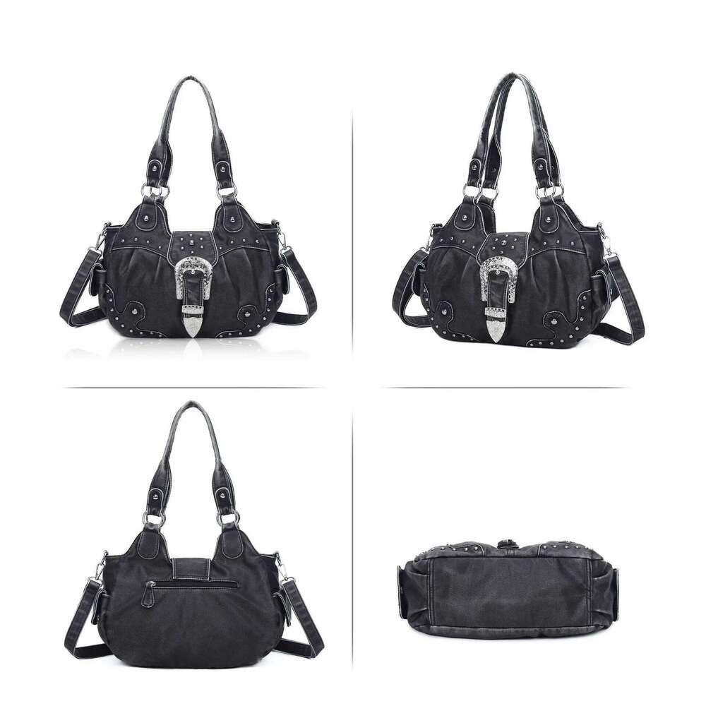 Women Handbag Satchel Top-Handle Bag PU Dumpling Multi-Pockets Shoulder Bags Phone Money Pack