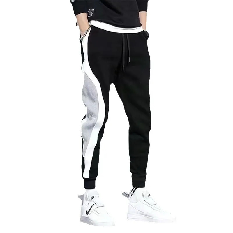 Mens Sports Pants Spring Autumn Male Loose Fitting Leggings Patchwork Running Training Casual Pants Fashion Outfit Trousers 260330